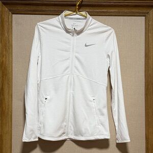 Nike Women's Dri-FIT Long Sleeve Full Zip White Jacket 884967